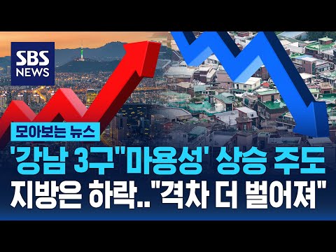 &amp;#39;강남 <strong>3구</strong>&amp;#39; &amp;#39;마용성&amp;#39; 상승 주도…지방은 하락…&amp;quot;격차 더 벌어져&amp;quot; / SBS / 모아보는 뉴스