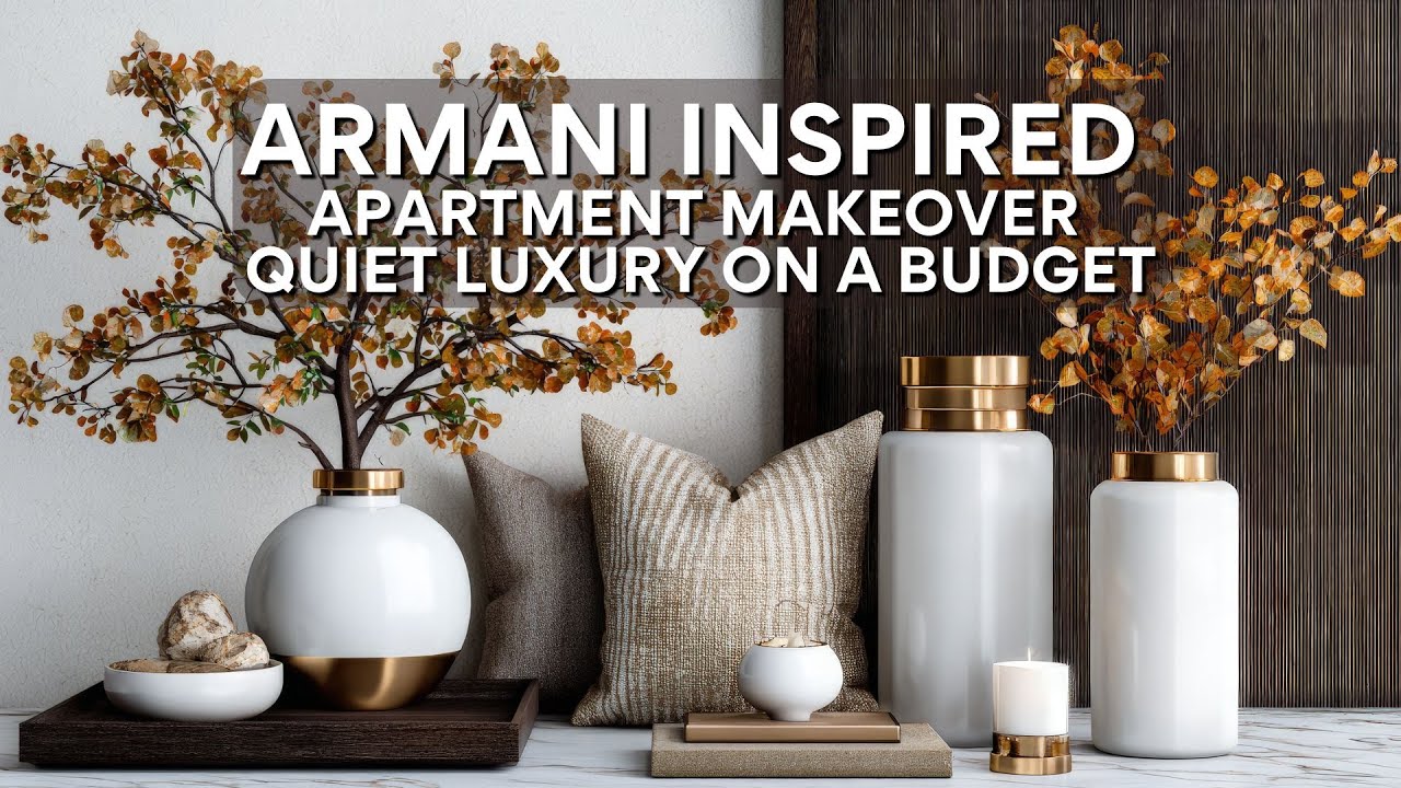 Curated visual reference: Luxury Apartment Makeover Expense Planning Reference: Armani Inspired Apartment Makeover Quiet Luxury On A Budget