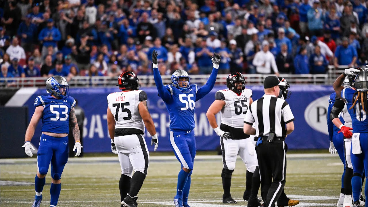 Post Game interview with Battlehawks Defensive Lineman Travis Feeney
