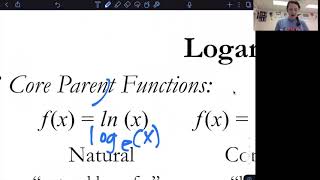 Exponential & Log Parent Functions