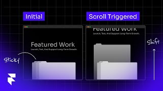 Reverse Sticky Scroll Trigger Effect in Framer