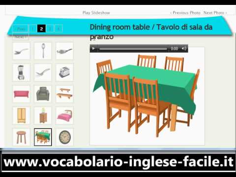 Vocabolario inglese facile a casa (http://www.facile anglais.com ... Come si dice salotto in inglese