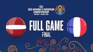 FINAL: Latvia v France | Full Basketball Game | FIBA U20 Women's European Championship 2023