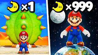 Mario Odyssey, aber JEDER Mond macht Mario GRÖßER!