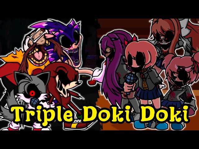 Download) FNF Triple Trouble But Doki Doki TakeOver Android/PC