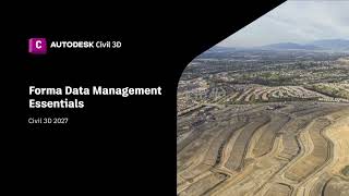 Forma Data Management Essentials u Civil 3D 2027 – cloud saradnja, Activity Insights...