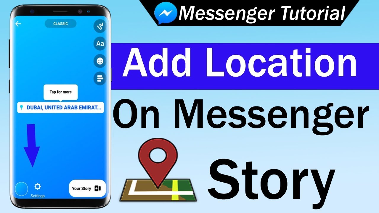 How To Add Location on Messenger Story