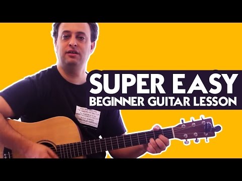 Super Easy Beginner Guitar Lesson