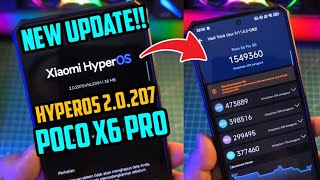 NEW UPDATE POCO X6 PRO HyperOS 2.0.207 Apa Saja Yang Baru? Test Antutu V11