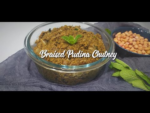 My Mum's Braised Pudina Chutney Recipe | Mint Chutney | EatMee Recipes