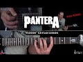Floods Guitar Lesson (FULL SONG) - Pantera