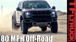 2017 Ford Raptor: 80+ MPH Baja Mode Off-Road Review