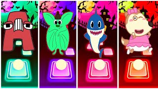 Alphabet lore vs Nighty Boo vs Baby Shark vs Wolfoo🎶Who Will Win👑