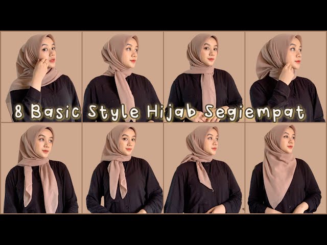 Tutorial Hijab Segiempat Simple untuk Sehari-hari, Kondangan, Wisuda, Lamaran, Kerja dan Kuliah class=