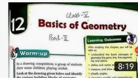 Class 5 maths Chapter 12 basics of Geometry Part 2 | MKDAgrim Academy