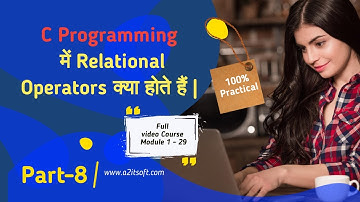 Chapter 8. Relational Operators in C Programming with example | Comparison Operator in C Programming