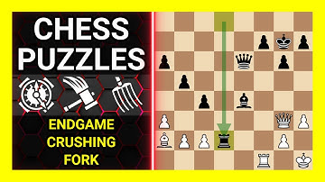 Chess Puzzles to Practice. Themes: Endgame, Crushing, Fork. Learn Chess