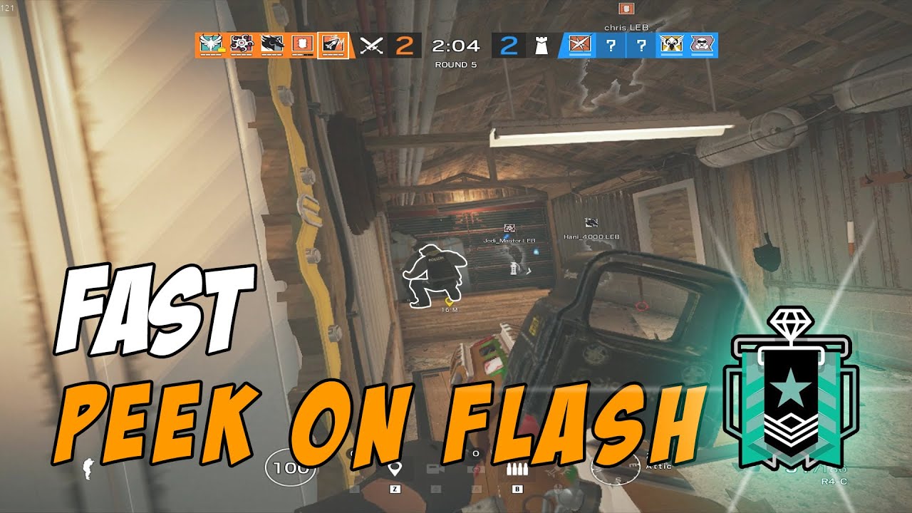Rainbow Six Siege #17 How To Fast Peek With Flashbang - YouTube