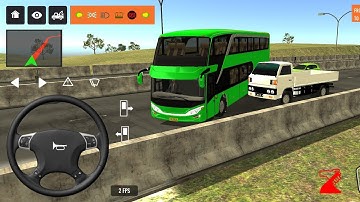 2025 new coach bus simulator 💥 || indonesia bus simulator part-273 #bus #game #simulator #comman