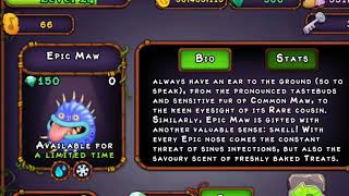 Epic maw is here-  My singing monsters