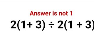 12(2   3) ÷ 12(2   3) The answer is not 1. Many got it wrong! A Ukraine Math Test #math #ukraine