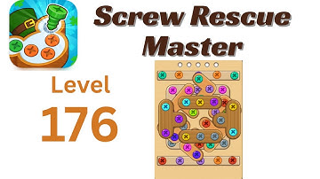 Screw Rescue Master Level 176 Walkthrough 🔩🧩 | Go Answer