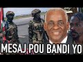 GWO MESAJ POU BANDI YO. PREZIDAN EDGARD LEBLANC PWOMÈT LETA PRAL REKIPERE TERITWA PEDI YO