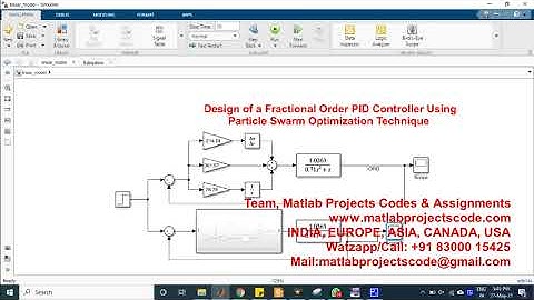Design of a Fractional Order PID Controller Using Particle Swarm Optimization Technique