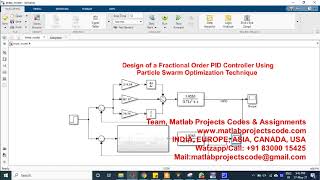 Design of a Fractional Order PID Controller Using Particle Swarm Optimization Technique