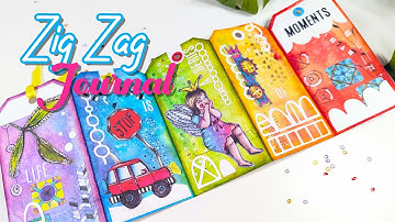 STUNNING Zig Zag Tag Journal - & Unboxing - Art by Marlene - Mixed Up Collection