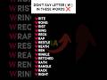 DON'T SAY LETTER (W) IN THESE WORDS #english #englishgrammar #shorts #ytshorts #trending #youtube