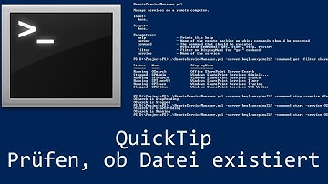 QuickTip #34 - Batch Prüfen ob Datei existiert | Batch Tutorial | Check if file exists