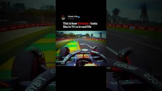 The Insane Speed Of F1 (TV vs Real Life) 🤯 #f1 #shorts