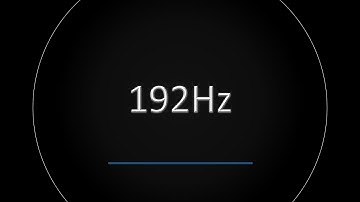 192Hz BASS Frequency BURP (Test Tone)