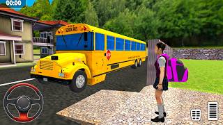 Virtual High School Simulator - School Bus Driving Pickup & Drop Game - Android Gameplay screenshot 5
