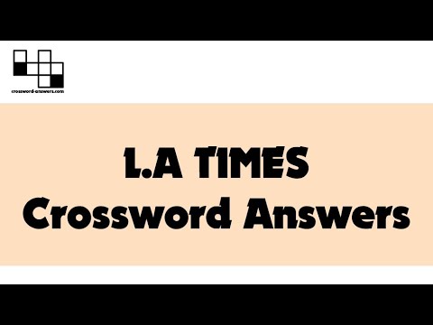 LA Times Crossword Answers Thursday December 8th 2022