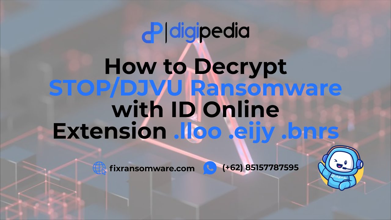 How to Decrypt STOP/DJVU Ransomware with ID Online Extension .lloo ...