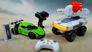 Unboxing:RC Big Size Soft Bullet Tank Sries,RC Spray Speed Raching Car,RC E  Car, screenshot 3