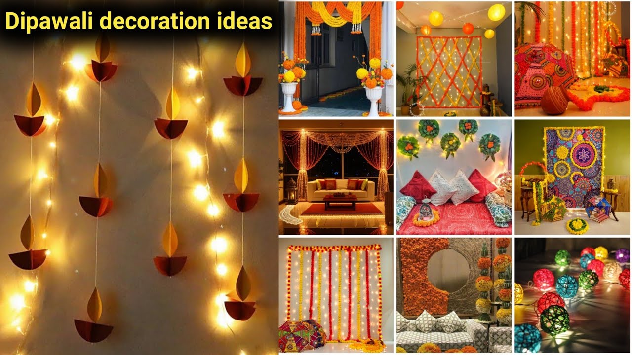 Diwali decoration ideas l Ghar Sajawat Dipawali decoration ideas at ...