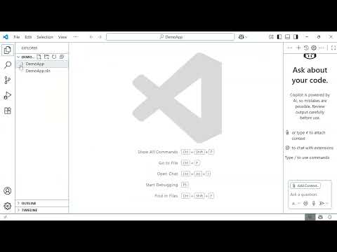 C# 57: Create a New .NET Project from the Welcome Page in VS Code