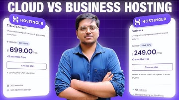 Hostinger Cloud Plan vs Business Plan - Which One Is Best? | Hostinger Web Hosting Review In Hindi