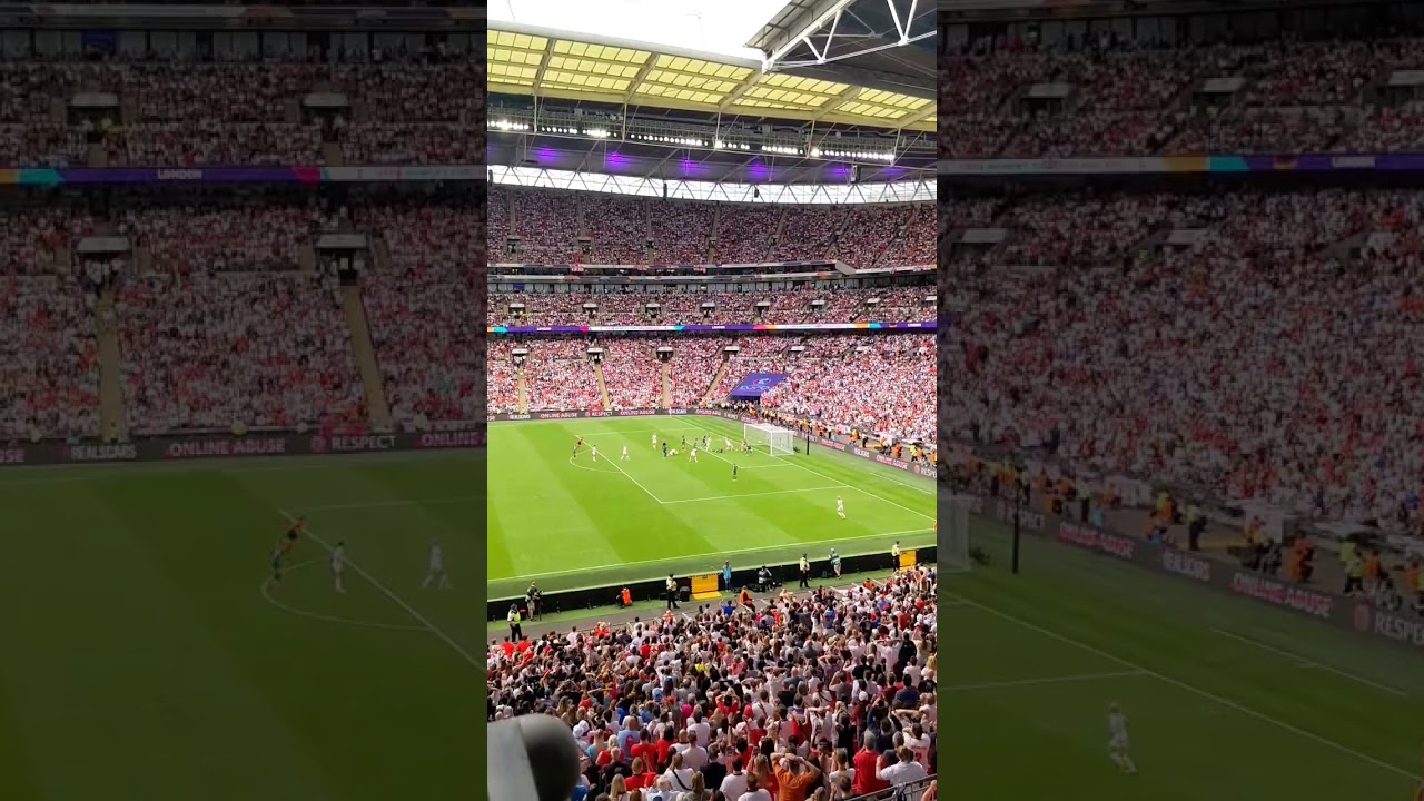 Chloe Kelly's winning goal crowd reaction! 