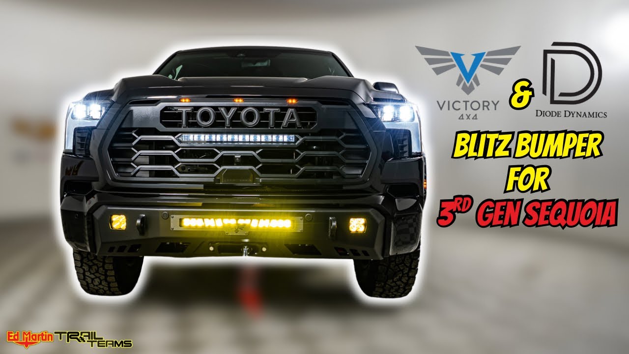Установка бампера Victory 4x4 Blitz на Sequoia 3-го поколения (полное прохождение)