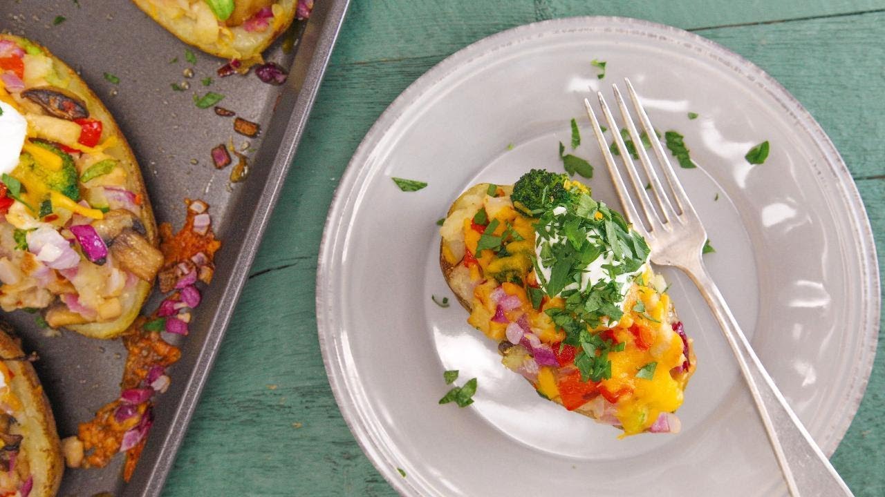 rachael ray/recipes Audrey Johns' Overloaded Baked Potato
