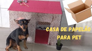 Casa de papelão para #pincher pap