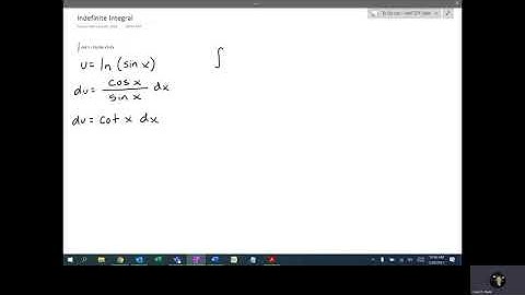 Substitution in an Indefinite Integral