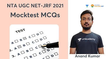 Mocktest MCQs | Reasoning | NTA UGC NET-JRF 2021 | Anand Kumar