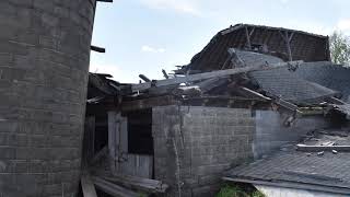 Collapsed Farm House in Ellsworth Wisconsin