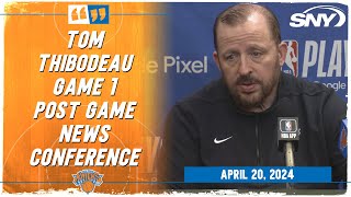 Tom Thibodeau talks strength of Knicks bench in Game 1 win vs 76ers | SNY