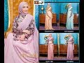 Model Baju Pesta Gamis Batik Kombinasi Brokat